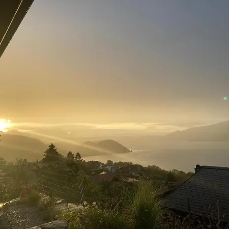 Moderne Mit Panoramablick Auf Thunersee