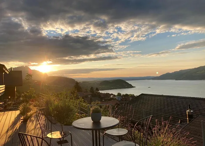 Apartamento Moderne Mit Panoramablick Auf Thunersee *