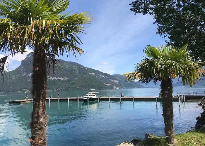Moderne Mit Panoramablick Auf Thunersee Apartamento Krattigen