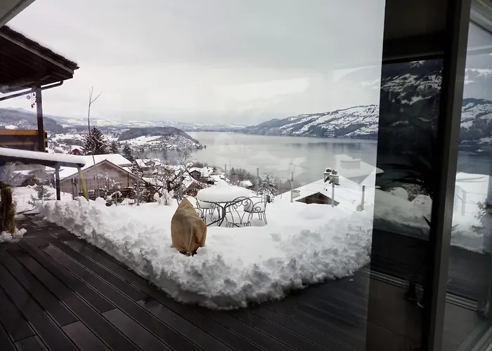 Moderne Mit Panoramablick Auf Thunersee *